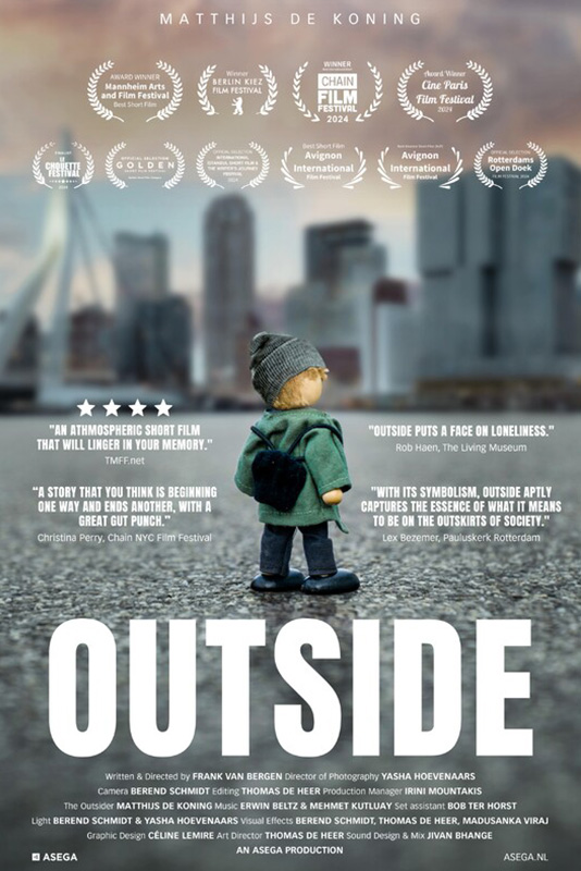 Outside